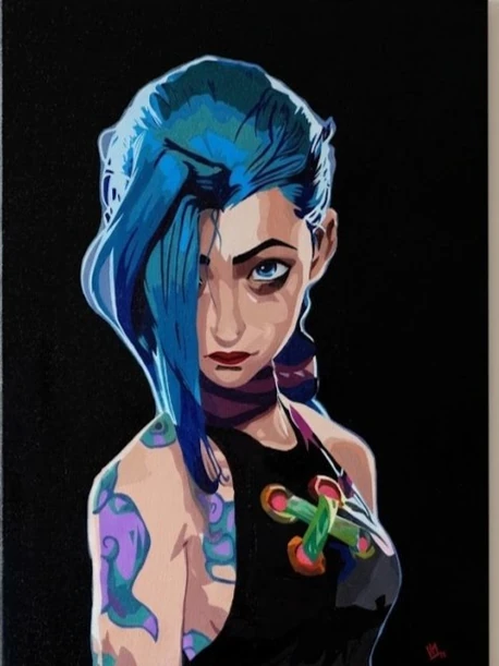 Jinx, acrílico sobre lienzo, 30×40 cm