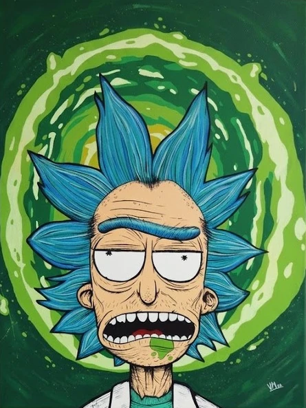 Rick, acrílico sobre lienzo, 30×40 cm
